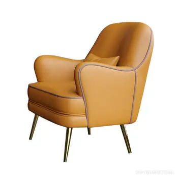 Роскошный диван-кресло в Скандинавском стиле, Гостиная, спальня, офис, Диван-кресло, Квартира, Кожаное Односпальное кресло, Современный Конференц-зал, Большой диван
