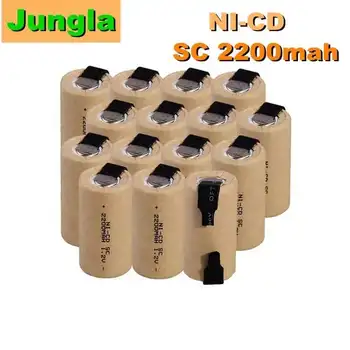 Самая низкая цена 2-20 шт SC аккумулятор 1.2 В n Перезаряжаемый Nicd аккумулятор для электроинструментов емкостью 2200 мАч