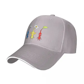 Синий, Желтый и Красный Набор наклеек Pikmin, бейсболка, шляпа роскошного бренда, женская зимняя шапка 2022, мужская