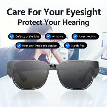 Смарт-очки Bluetooth 5.0 Беспроводные Стерео Солнцезащитные очки Bluetooth Smart Sports Glasses Наружные Аудио Солнцезащитные очки