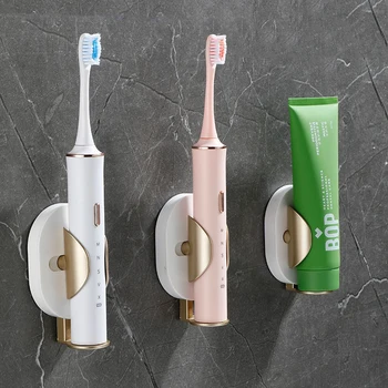 Современная настенная электрическая зубная щетка без перфорации, Пластиковая полка для хранения бытовой стоматологической техники в ванной комнате, Артефакт для хранения