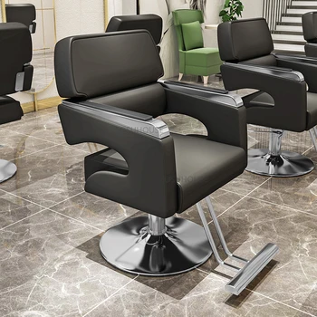 Современные искусственные парикмахерские кресла для салонной мебели, парикмахерские кресла, креативный высококлассный лифт, парикмахерская, Удобное кресло для химической завивки