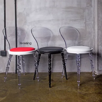 Современный обеденный стул Мебель для дома Модный Прозрачный стул Туалетный стул Стул для отдыха Дизайнерский акриловый стул для кухни U