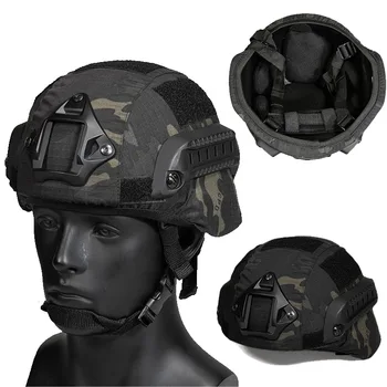Тактический шлем шлем крышка страйкбол пейнтбол военная игра шестерня КС шлем камуфляж крышки напольные покрытия ткани охота оборудования