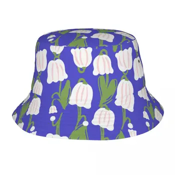 Уличная панама С прекрасными цветами и абстрактными растениями, панамы для девочек и мальчиков, хлопковые рыбацкие кепки, обратимые рыбацкие шляпы, летние