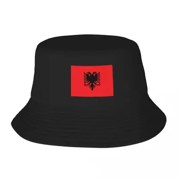 Флаг Албании Взрослая рыбацкая шляпа Боб-панама Мужские Женские Кепки рыбацкая шляпа для девочек и мальчиков