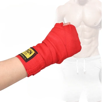 Хлопковый спортивный бандаж на запястье, Компрессионные повязки, впитывающие пот, дышащие опоры для запястий, защитные средства для рук, Боксерские повязки